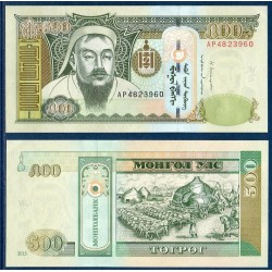 Mongolie Pick N°66d, Billet de Banque de 500 Togrog 2013