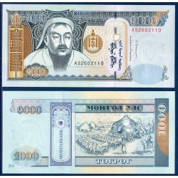 Mongolie Pick N°67d, Billet de Banque de 1000 Togrog 2013