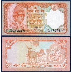 Nepal Pick N°38b, Billet de banque de 20 rupees 1988-2000