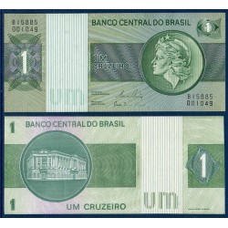 Bresil Pick N°191Ac, Billet de banque de banque de 1 Cruzeiro 1980