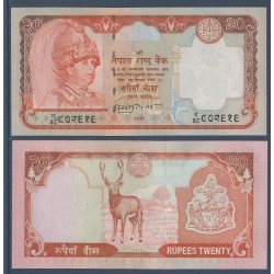 Nepal Pick N°47b, Billet de banque de 20 rupees 2002