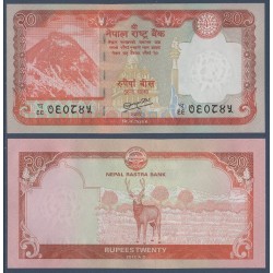 Nepal Pick N°71, Billet de banque de 20 rupees 2012