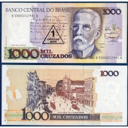 Bresil Pick N°216b, Billet de banque de 1 Cruzado Novo 1989