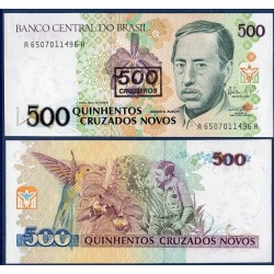 Bresil Pick N°226b, Billet de banque de 500 Cruzeiros 1990