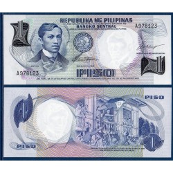 Philippines Pick N°142a, Billet de banque de 1 Piso 1969