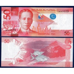 Philippines Pick N°207a, Billet de banque de 50 Piso 2010-2016