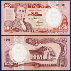 Colombie Pick N°426A, Billet de banque de 100 Pesos oro 1991