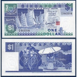 Singapour Pick N°18, Billet de banque de 1 Dollar 1987