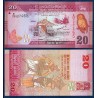 Sri Lanka Pick N°123a, Billet de banque de 20 Rupees 2010