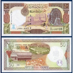 Syrie Pick N°107, Billet de banque de 50 Pounds 1998