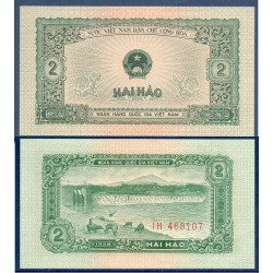 Viet-Nam Nord Pick N°69, Billet de banque de 2 Dong 1958