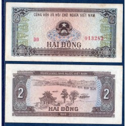 Viet-Nam Nord Pick N°85a, Billet de banque de 2 dong 1980-1981