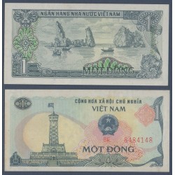 Viet-Nam Nord Pick N°90, Billet de banque de 1 dong 1985