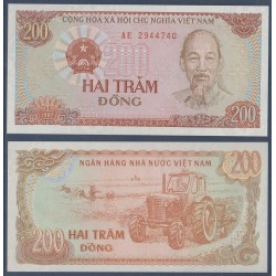 Viet-Nam Nord Pick N°100, Billet de banque de 200 dong 1987