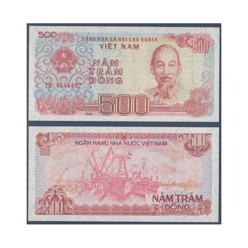 Viet-Nam Nord Pick N°101a, Billet de banque de 500 dong 1988-1989