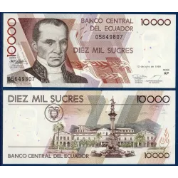Equateur Pick N°127e, Billet de banque de 10000 Sucres 1998-1999