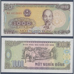 Viet-Nam Nord Pick N°106, Billet de banque de 1000 dong 1988-1989