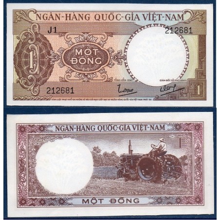 Viet-Nam Sud Pick N°15a, Billet de banque de 1 dong 1964