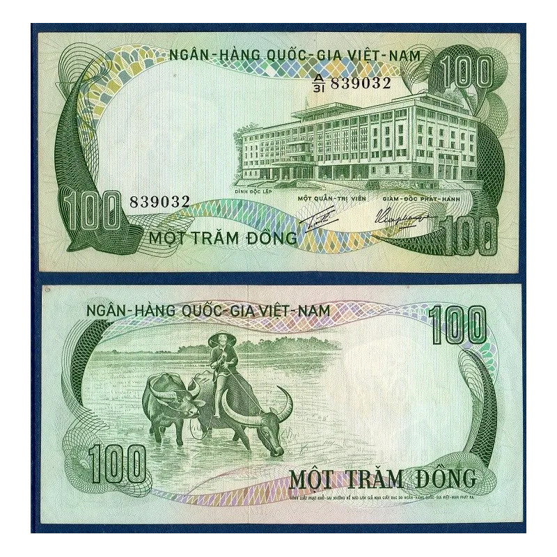 Viet-Nam Sud Pick N°31a, Billet de banque de 100 dong 1972 Viet-Nam Sud Pick N°31a, Billet de banque de 100 dong 1972