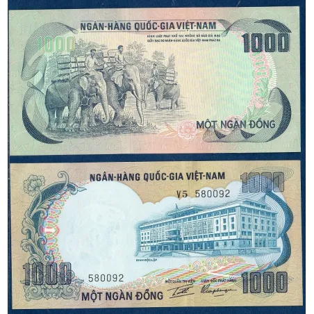 Viet-Nam Sud Pick N°34a, Billet de banque de 1000 dong 1972