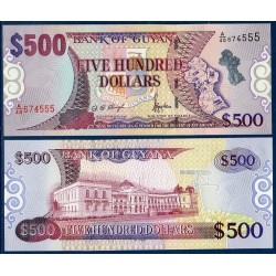 Guyana Pick N°34a, Billet de banque de 500 Dollars 2000