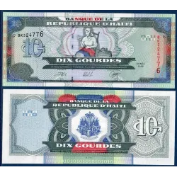Haïti Pick N°265a, Billet de banque de 10 Gourdes 2000