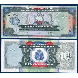 Haïti Pick N°265a, Billet de banque de 10 Gourdes 2000