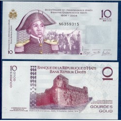 Haïti Pick N°272f, Billet de banque de 10 Gourdes 2014
