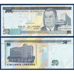 Honduras Pick N°94a, Billet de banque de 50 Lempiras 2004