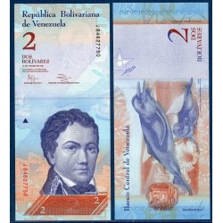 Venezuela Pick N°88d, Billet de banque de 2 Bolivares 31 janvier 2012