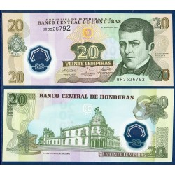 Honduras Pick N°95, Billet de banque de 20 Lempiras 2008