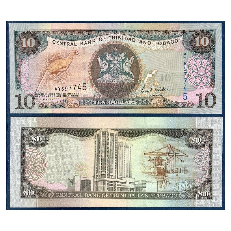 Trinité et Tobago Pick N°48, Billet de banque de 10 Dollar 2006