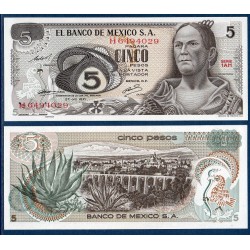 Mexique Pick N°62b, Billet de Banque de 5 pesos 1971