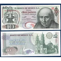 Mexique Pick N°63h, Billet de Banque de 10 pesos 1975
