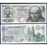 Mexique P.63h, neuf Billet de 10 pesos 1975 Miguel Hidalgo
