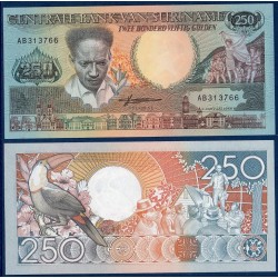 Suriname Pick N°134, Billet de banque de 250 Gulden 1986-1988