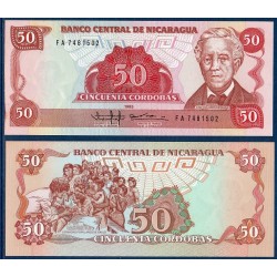 Nicaragua Pick N°153, Billet de Banque de 50 Cordobas 1985-1988