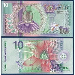 Suriname Pick N°147, Billet de banque de 10 Gulden 2000
