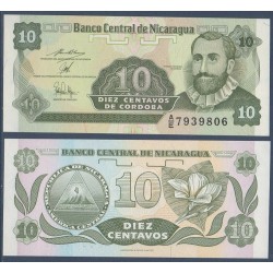 Nicaragua Pick N°169a, Billet de Banque de 10 Centavos 1991