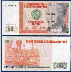 Perou Pick N°131, Billet de banque de 50 Intis 1987