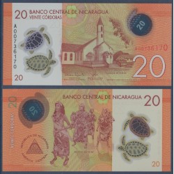 Nicaragua Pick N°210a, Billet de Banque de 20 Cordobas 2014