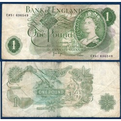 Grande Bretagne Pick N°374, Billet de banque de 1 livre 1960-1970