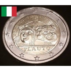 2 euros commémorative Italie 2016 Maccius Plautus