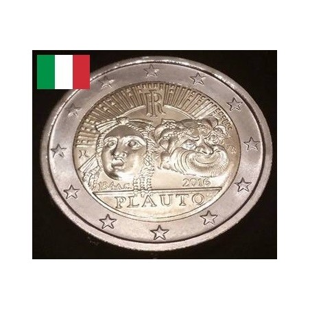2 euros commémorative Italie 2016 Maccius Plautus