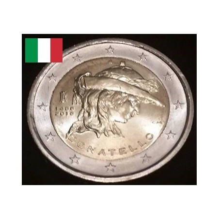 2 euros commémorative Italie 2016 donatello