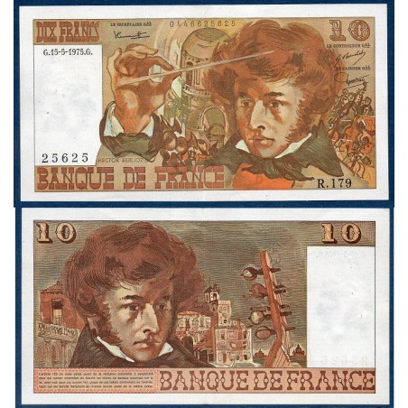 10 Francs Berlioz SUP  15.5.1975 Billet de la banque de France