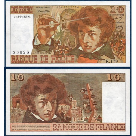 10 Francs Berlioz SUP  15.5.1975 Billet de la banque de France