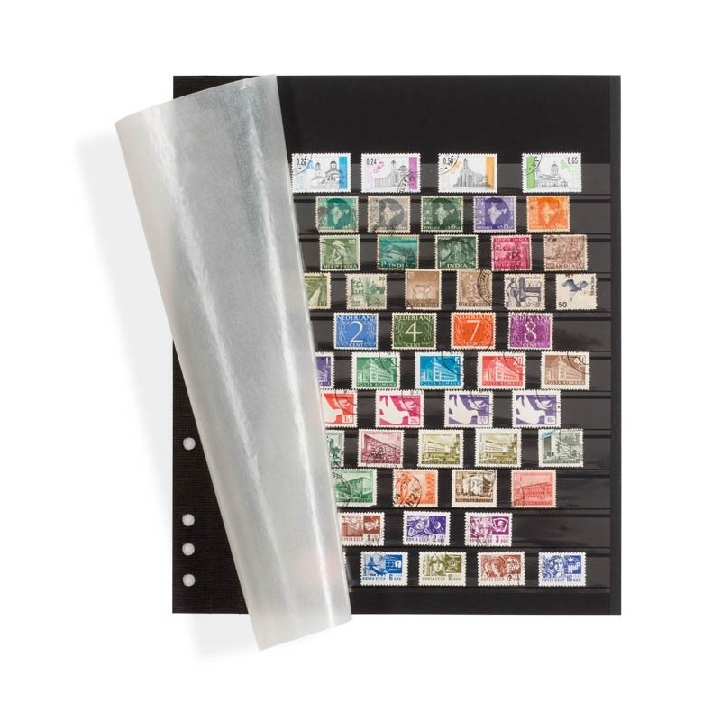 Feuilles OMEGA cartonées 11 bandes SP  pour timbres, idem C90 Yvert