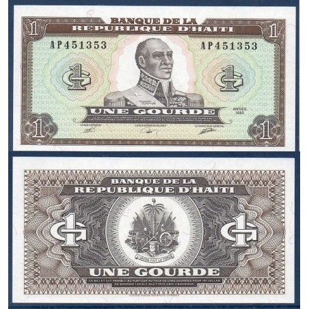 Haïti Pick N°253a, Billet de banque de 1 Gourde 1989