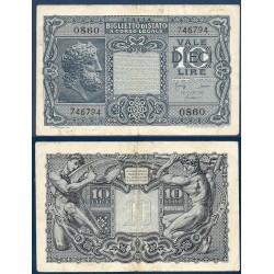 Italie Pick N°32c, Billet de banque de 10 Lire 1944
